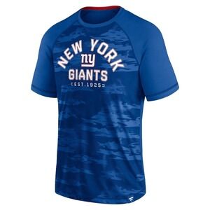 New York Giants Fanatics Hail Mary Raglan T-Shirt - Royal BLUE Size XL